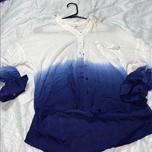 Ombré button down shirt